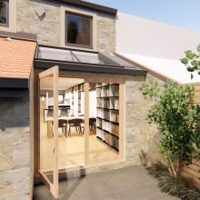 rear extension with glass roof